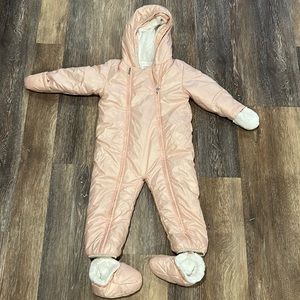 Blush pink snow suit